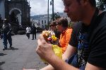 Mittagspause auf dem Plaza de la Independencia