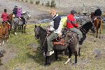 Beginn der Reittour am Refugio Tambopaxi<br />© U.Rieckert